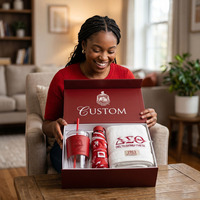 Sac fourre-tout en toile de coton personnalisé avec logo OEM, motif lettres grecques 1913 Sorority Sisterhood, souvenir universitaire, couleur rouge crème