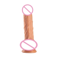 Pene de Silicona Realista Artificial, Dildo Grande de Plástico Suave para Mujeres, Juguetes Sexuales para Adultos