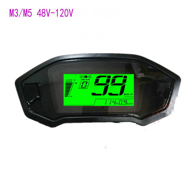 Electric Bicycle M3 / M5 Little Monkey 72V Instrument Panel Little Monster Little Monkey LCD Odometer Electric Bicycle M