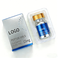 Étiquettes personnalisées pour flacons en verre de 10 ml, 5 ml, 3 ml pour peptides, emballage pharmaceutique de peptides pour la perte de poids, autocollant holographique en vinyle imperméable