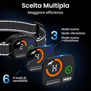 Pantalla Digital HD automática inteligente, resistente al agua, recargable, no irritante, para dejar de ladrar, <span class=keywords><strong>collar</strong></span> antiladridos para perros - Product Image 4