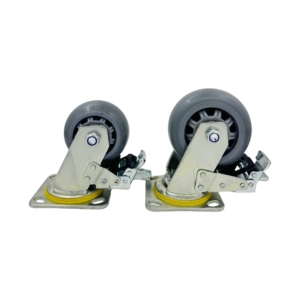 Hochleistungs-Industrie-Lenkrad 4568-Zoll-Universal-Silent-Trolley-Pritschen-LKW-Schwenkplattenrollen Gummi rad - Product Image 2