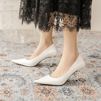 Chaussures à talons hauts pour femmes, nouvelles chaussures à talons fins de couleur bonbon, à bout pointu, chaussures de mode pour un usage professionnel