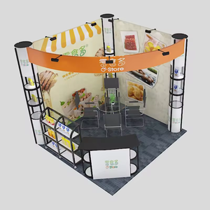 Cadre en aluminium de conception modulaire de 10x20 FT personnalisé vitrine transparente pliable en spirale tour de torsion support de boîte à lumière pour le commerce - Product Image 6