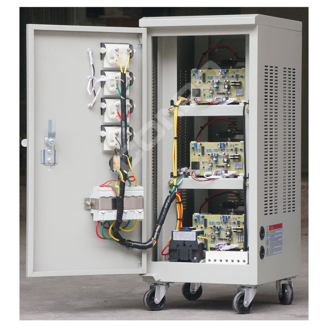 6000VA 3Phase Servo-type AC Automatic Voltage Regulator Stabilizer AVR Estabilizador De Voltaje 380V/400VAC