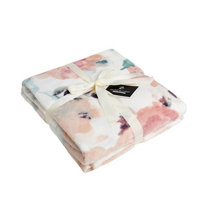 Peluche mignonne vintage en polyester western licorne flanelle corail polaire premium <span class=keywords><strong>couverture</strong></span> bébé floral avec différentes couleurs - Product Image 5