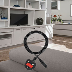 영국 유형 IEC C7 전원 코드 250V 1m 3m 5m 전원 연장 케이블 전원 리드 케이블 및 다양한 장치에 대한 코드 - Product Image 5