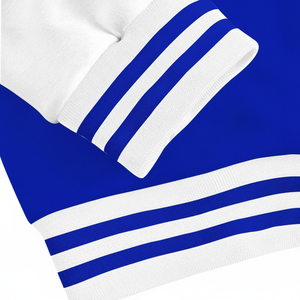 Veste universitaire Phi Beta Sigma 1914, style grec, bleu et blanc, hiver, avec patch en chenille sur le devant, classique pour les fraternités - Product Image 1