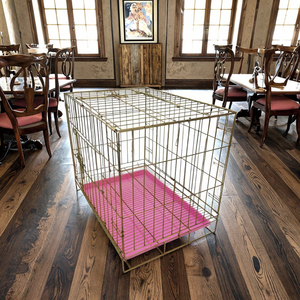 Có thể gập lại kim loại vật nuôi lồng với khay nhựa Heavy Duty dây Crate cho chó nhỏ Mèo chim & Gà Trong Nhà Vật nuôi nhà ở - Product Image 2