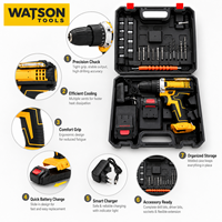 Kit de perceuse-visseuse sans fil avec étui de transport pour l'assemblage de meubles et les travaux de bricolage
