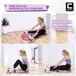 Tabla de <span class=keywords><strong>Pilates</strong></span> Plegable Todo en Uno para Gimnasio en Casa, Máquina Portátil de Entrenamiento de Fuerza del Core <span class=keywords><strong>con</strong></span> <span class=keywords><strong>Bandas</strong></span> de Resistencia - Product Image 2
