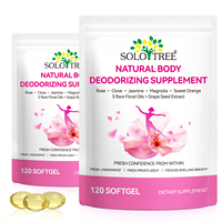 SOLOTREE OEM & ODM Marque Privée Complément Antioxydant Déodorant Corporel Huiles Florales pour des Aisselles Fraîches - Capsules Souples Végétaliennes