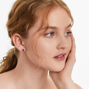 Premium 925 <b>Sterling</b> <b>Silver</b> Moissanite Diamond <b>Stud</b> Earrings Brilliant Luxury Fine Jewelry for Women Bridal Wedding Anniversary - Product Image 4