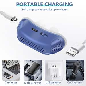 Appareils anti-ronflement électriques, dispositif anti-ronflement à double vortex, ventilateur efficace pour la prévention du ronflement - Product Image 3