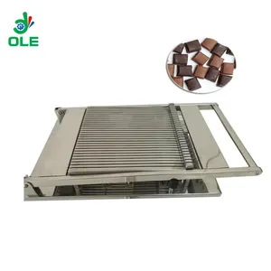 Semi Auto Chocolate Cutting Machine Truffles Block Slicing Machine Single Arm Raw Chocolate Cut Machine