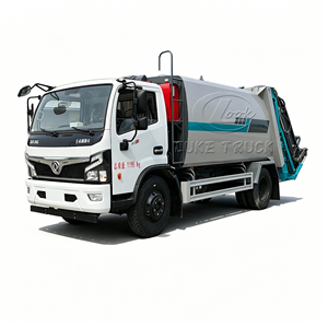 Camión de compresión de residuos hidráulico de carga trasera 4x2, camión recolector de basura, Euro 3, Euro 5, personalizable para uso municipal - Product Image 1