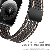 Unique 316L Magnetic Strap for Apple Watch Band 49mm 45mm Metal Stainless Steel Bracelet for IWatch Serie SE 3 5 6 7 8 ultra