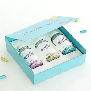 Étui rigide magnétique personnalisé haut de gamme pour comprimés de vitamines avec insert en EVA - Product Image 3