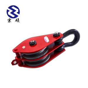 Nặng nhiệm vụ duy nhất đôi bánh xe dây dây ròng rọc snatch khối - Product Image 1