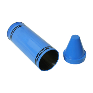 Boîte de rangement en métal en forme de <span class=keywords><strong>crayon</strong></span> avec logo personnalisé d'usine OEM, emballage cadeau coloré, tirelire pour enfants pour Noël - Product Image 5