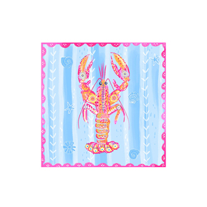 Vajilla Desechable con Temática de Langosta Marina DAMAI, Platos y Vasos de Papel, Decoración para Fiesta de Cumpleaños de Niñas con Pancarta de Feliz Cumpleaños - Product Image 4