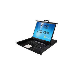 Commutateur KVM LCD 19 pouces avec Auto-OSD et télécommande, <span class=keywords><strong>console</strong></span> KVM en rack 1U, <span class=keywords><strong>tiroir</strong></span> 16x1 VGA, 16 ports LCD 19 pouces, commutateur KVM IP - Product Image 1
