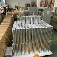 Ruban adhésif en aluminium vérifié, résistant à la chaleur 120°C, imperméable, ISO RoHS, isolation CVC, fabricant OEM personnalisé, livraison rapide