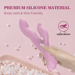 Ylove yumuşak esnek silikon tavşan vibratör kadınlar bükülebilir çift motorlu G Spot klitoral stimülatör su geçirmez şarj edilebilir - Product Image 3