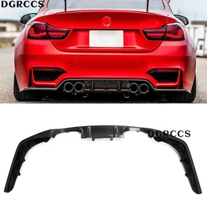 For M3 M4 F80 F82 2014-2018 3D Style Carbon Fiber Rear Lip Diffuser <b>Kit</b> with Vacuum Technology and Easy Installation - Product Image 1