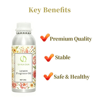 Huile Essentielle de Citron en Gros pour Diffuseur, Huile Parfumée Longue Durée pour Fabrication de Bougies et Parfums
