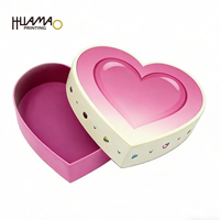Boîte cadeau en papier en forme de cœur avec logo personnalisé pour anniversaire et Saint-Valentin, emballage de luxe pour parfum, rouge à lèvres, cosmétiques
