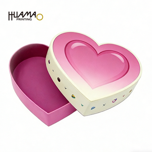 Caja de Regalo de Papel con Forma de Corazón y Logotipo Personalizado para Aniversario y Día de San Valentín, Empaque de Lujo para Perfume, Lápiz Labial y Cosméticos - Product Image 2