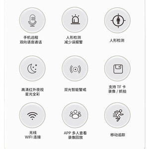 กล้องวงจรปิดไร้สาย Found Dream ความละเอียด 2MP HD มองเห็นในเวลากลางคืน ตรวจจับความเคลื่อนไหว หมุนได้ ปรับมุมได้ ใช้งานภายในอาคาร พร้อมระบบเสียงสองทาง และบันทึกข้อมูลบนคลาวด์ - Product Image 4
