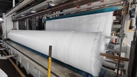 Géotextile non tissé sur mesure pour projets routiers, de barrages et de décharges