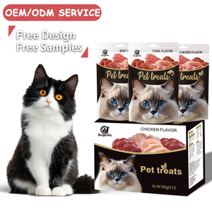Ração Úmida para Gatos com Alto Teor de Proteína e Baixo Teor de Gordura, Petiscos Premium para Gatos - Product Image 1