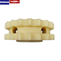 Dents en plastique/nylon/matériau d'insertion en métal et chaîne à rouleaux standard ISO pignon usiné/moulé pour bande modulaire de convoyeur