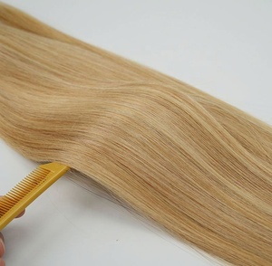Gran Stock de Cola de Caballo de Cabello Humano 100% Indio de 22 pulgadas y 100g, Color Ombre T, para Mujer Blanca, con Tinte Degradado y Envoltura - Product Image 2