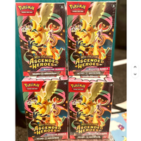 Vente en gros de cartes à collectionner Pokémon TCG Mega Evolution-Ascended Heroes, coffret cadeau, jeu de cartes à collectionner, jeu de société
