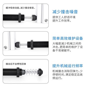 Amortisseur hydraulique pneumatique Dde Dade Ac0806 1007 Ad1416 pour accessoires de bras robotique - Product Image 2