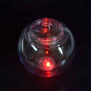 Vaso de Plástico Novedoso de 24 Onzas con Forma de Bola de <span class=keywords><strong>Discoteca</strong></span>, Vaso de Cóctel con Luz LED, con Pajita y Tapa para Fiestas en Bares - Product Image 1