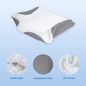 Nueva Funda de Almohada Cervical y Almohada para el Cuello 2 en 1, Ergonómica y Extraíble, para Alivio del Dolor, con Espuma Viscoelástica - Product Image 5