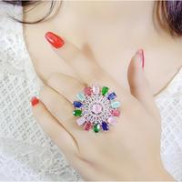 Bague en diamant américain de dernière génération, bijoux d'imitation, respectueuse de la peau, brillance durable, designs uniques en laiton pour toutes les occasions