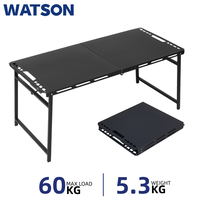 Table pliante portable et légère, multifonctionnelle, mobilier d'extérieur moderne, en métal durable, installation en une seconde pour le camping et les pique-niques