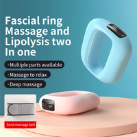 Faszienring-Massagegerät 2-in-1 Tragbarer Gürtel mit Hochfrequenz-Vibration zur Schlankheitsförderung Ganzkörpermassage 3 Modi für Taille, Bauch und Beine