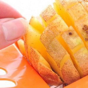 Coupe-frites en acier inoxydable K679, hachoir à frites, outil pour faire des chips, coupe-légumes de cuisine - Product Image 2