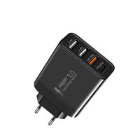 Chargeur PD 30W Chargeur rapide Type C Adaptateur de chargeur prend en charge la charge rapide 40W 20W 4 Ports UK EU Plug 3A1C Chargeur mural