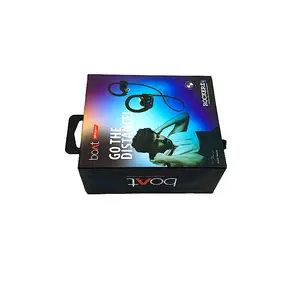 Kotak Kemasan Kaku UV Spot Grosir Kotak Hadiah Laci Geser untuk Kemasan Earphone