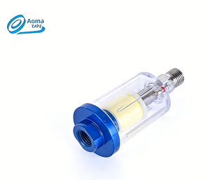 Régulateur de pression pour <span class=keywords><strong>pistolet</strong></span> de pulvérisation avec manomètre, filtre séparateur d'eau en ligne, adaptateur, accessoires pour outils pneumatiques, aérographes et compresseurs - Product Image 4