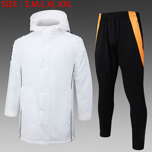 Envío gratis a Italia <span class=keywords><strong>Argentina</strong></span> Madrid fútbol <span class=keywords><strong>abrigo</strong></span> <span class=keywords><strong>de</strong></span> invierno Mbappe Messi Zip ropa deportiva fútbol chaquetas <span class=keywords><strong>abrigo</strong></span> cálido 2025 - Product Image 3