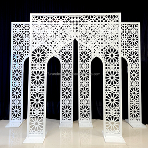 FURUN usine directe métal fer sculpture arc support scène mur toile de fond panneau pour mariage événement décoration - Product Image 3